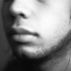Close-up portrait of man