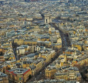 High angle view of cityscape