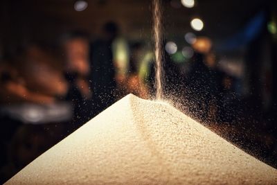 Close-up of wet glass window