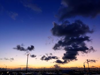 Scenic view of sky at sunset