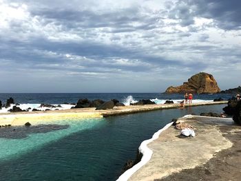 Scenic view of sea against sky