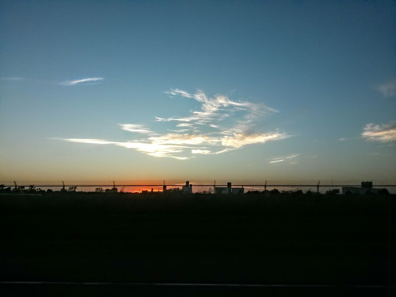 SCENIC VIEW OF SILHOUETTE AT NIGHT