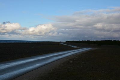 Road against sky