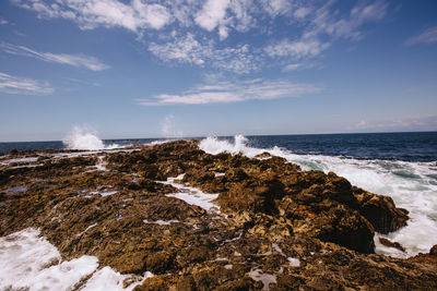 Scenic view of sea against sky