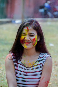 Portrait of a smiling young woman