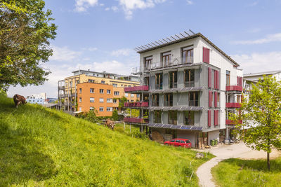 Germany, tuebingen, ecological multi-family houses at french quarter