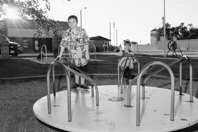 Children playing in playground