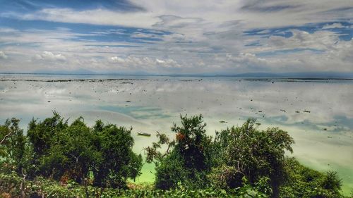 Scenic view of sea against sky