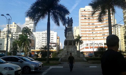 City street against sky