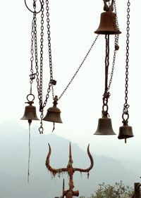 Low angle view of lamp post