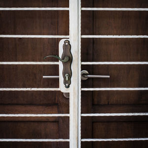 Close-up of closed door