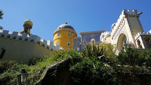 Low angle view of cathedral against clear sky