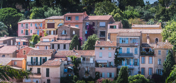 Residential buildings in city