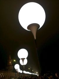 Low angle view of lamp post