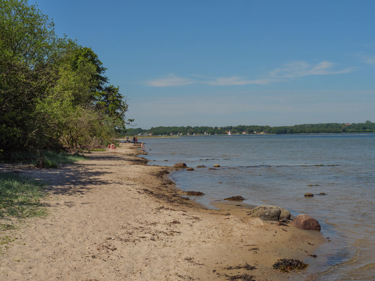 SCENIC VIEW OF SHORE AGAINST SKY