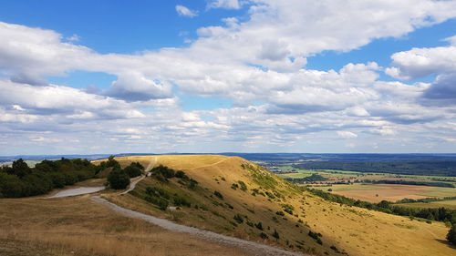 Scenic view of landscape against sky