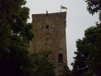 Low angle view of building against sky