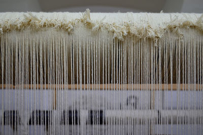 Weaving on a loom