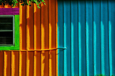 Close-up of multi colored umbrella