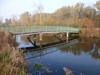 Footbridge over river