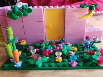 Close-up of multi colored toys on table