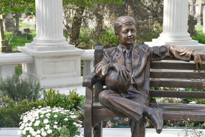 Statue in park