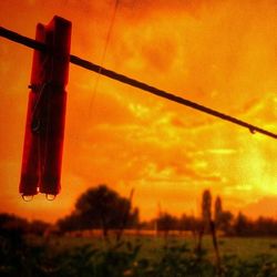 Scenic view of sky at sunset