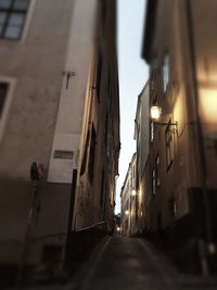 Alley in city