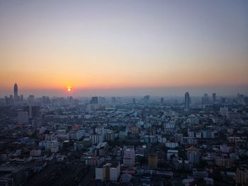 Cityscape at sunset