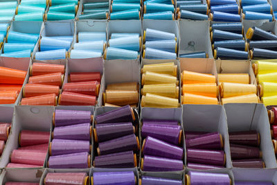 Full frame shot of colorful ribbons