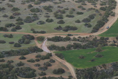 High angle view of landscape