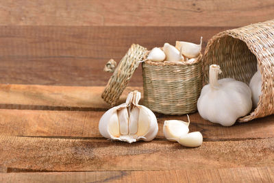 Close-up of food on table