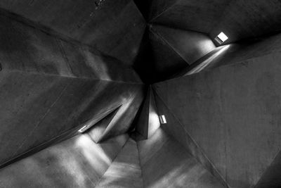 Interior of illuminated tunnel