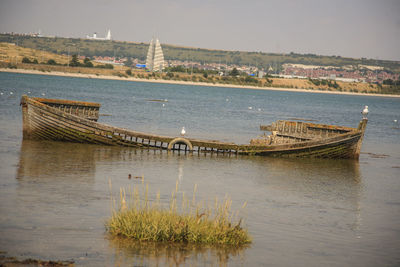 Scenic view of river against sky