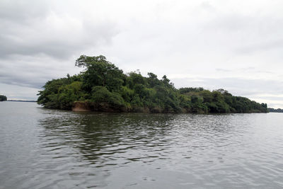 Scenic view of river against sky