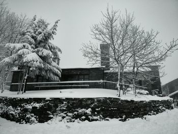 Built structure with trees in background