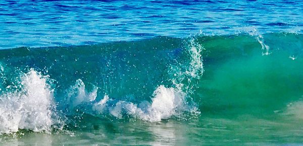 Water splashing in sea