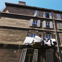 Low angle view of building against sky