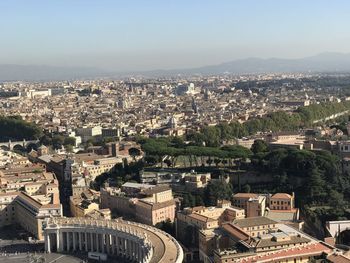 High angle view of cityscape