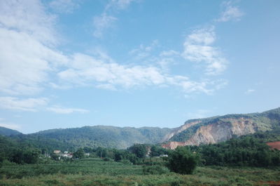 Scenic view of landscape against sky