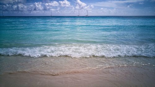 Scenic view of sea against sky