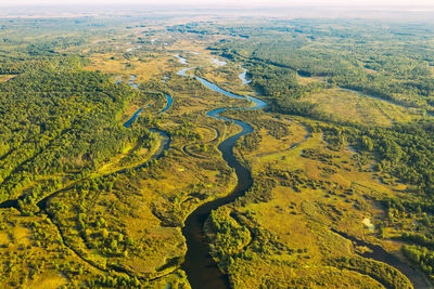 Aerial view of landscape