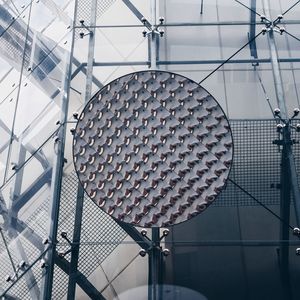 Low angle view of lighting equipment in ceiling