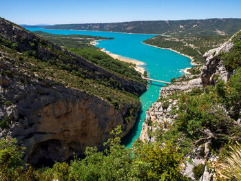 Verdon gorge and lake of sainte-croix