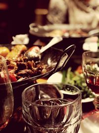 Close-up of drink on table