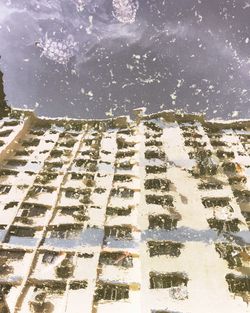 High angle view of built structure