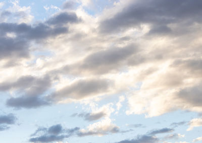 Low angle view of clouds in sky
