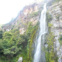 Scenic view of waterfall