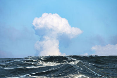 Panoramic view of sea against sky