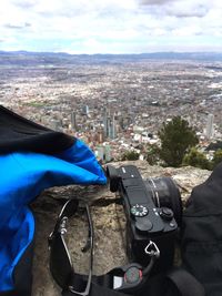 High angle view of cityscape